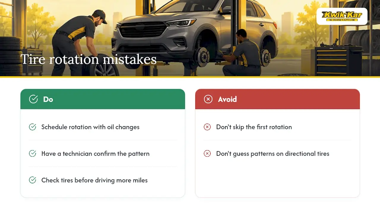 What Most Drivers Get Wrong About Tire Rotation — overview diagram