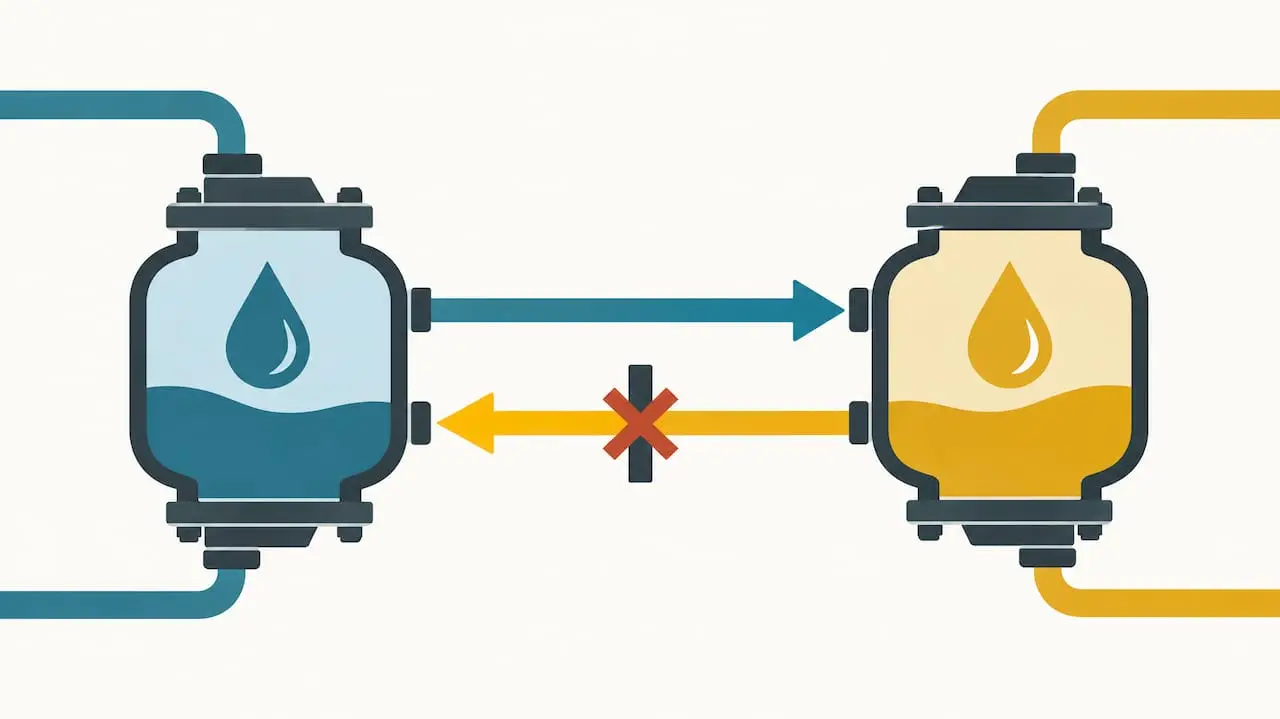 One-way compatibility between A/C oil systems