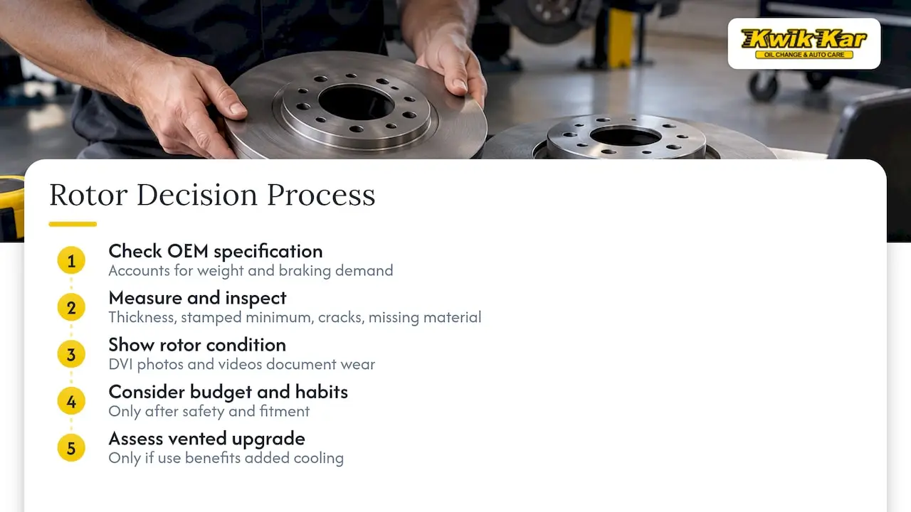 How a Shop Actually Decides Between Solid and Vented — overview diagram
